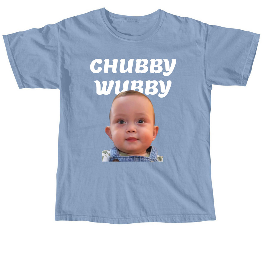 Chubby Wubby, a Washed Denim Comfort Colors Unisex Tee