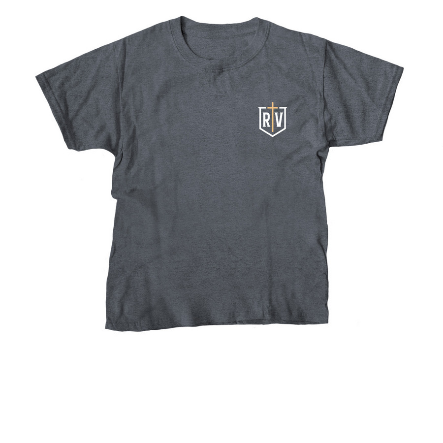RVC Official Spirit Wear - Shield, a Dark Heather Youth Unisex Tee