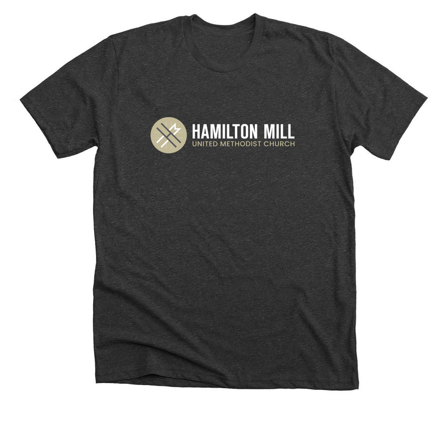 HMUMC Welcome Home, a Dark Grey Heather Premium Unisex Tee