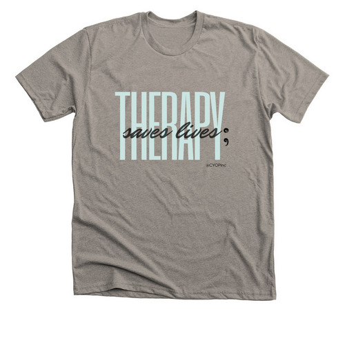 Therapy Saves Lives, a Heather Stone Premium Unisex Tee