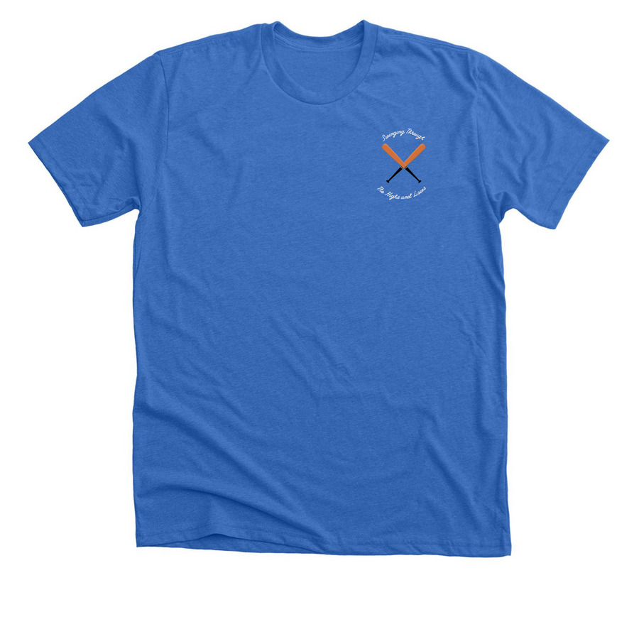 Team Sugar Slam: Knocking T1D Out of the Park, a Heather True Royal Premium Unisex Tee