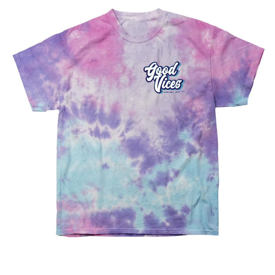 Good Vices T-Shirt, a Cotton Candy Classic Tie Dye Tee