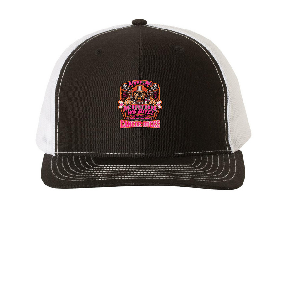 LOGAN & ANDREW'S FIGHT&nbsp;, a Black/ White Printed Snapback Trucker Cap