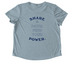 Classic WW Purple Logo, a I Like You Blue Allmade Eco Triblend Women?s Scoop Neck Tee (back-view)
