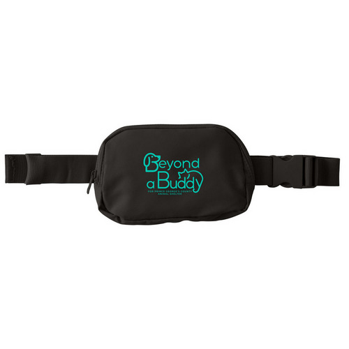 Buddies On the Go, a Deep Black Matte Hip Pack