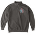 Small Heart, a Pepper Comfort Colors Quarter Zip Pullover