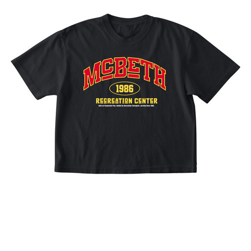 McBeth-Home of Purposeful Play, a Black Comfort Colors Boxy Tee