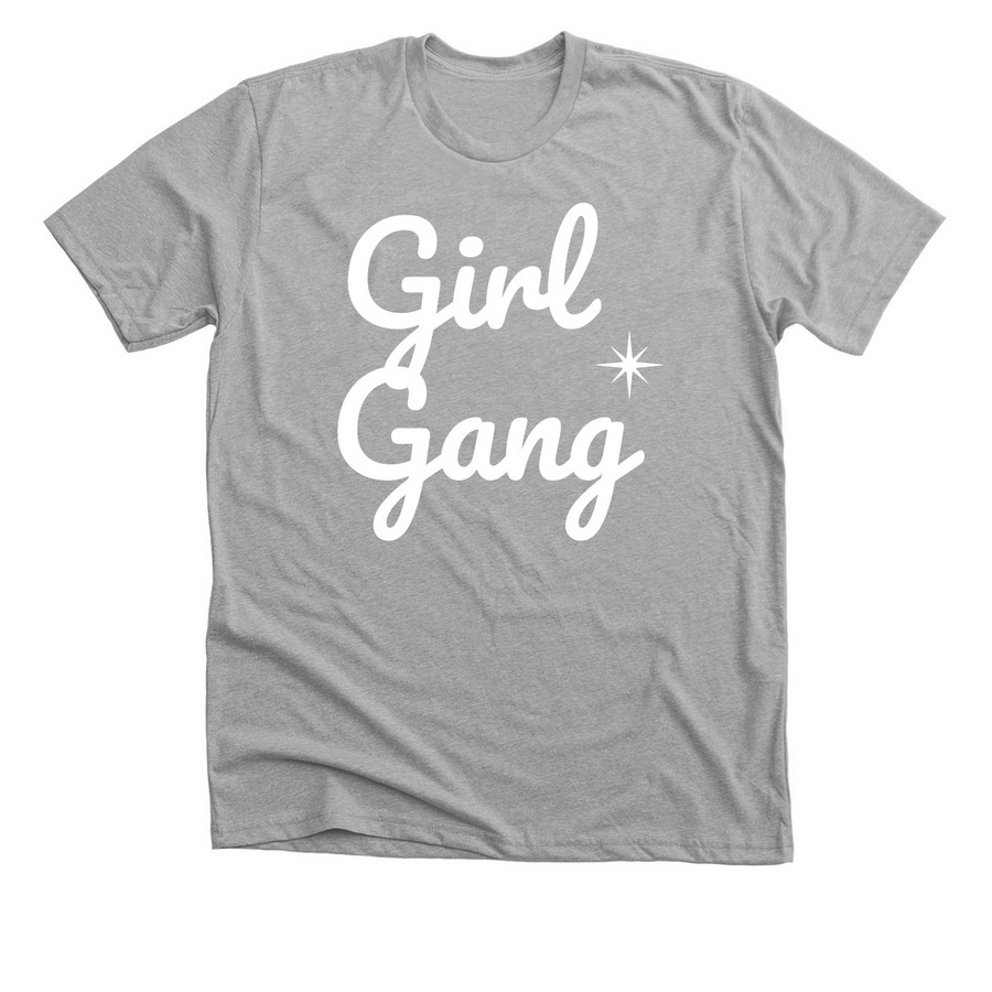 Girl Gang, a Athletic Heather Premium Unisex Tee