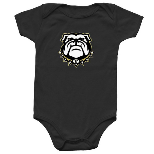 Brookfield Bulldogs Baby Onesie, a Black Infant Onesie