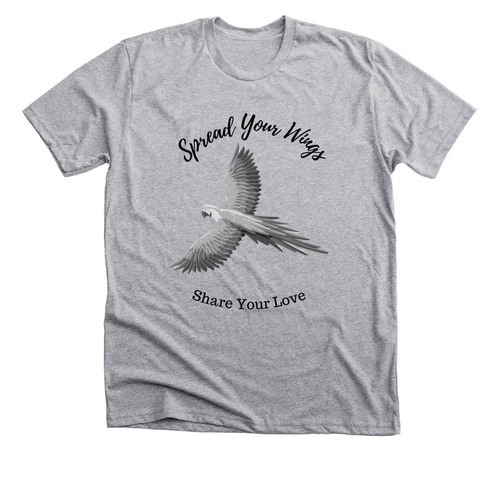 Spread your Wings, a Athletic Heather Premium Unisex Tee