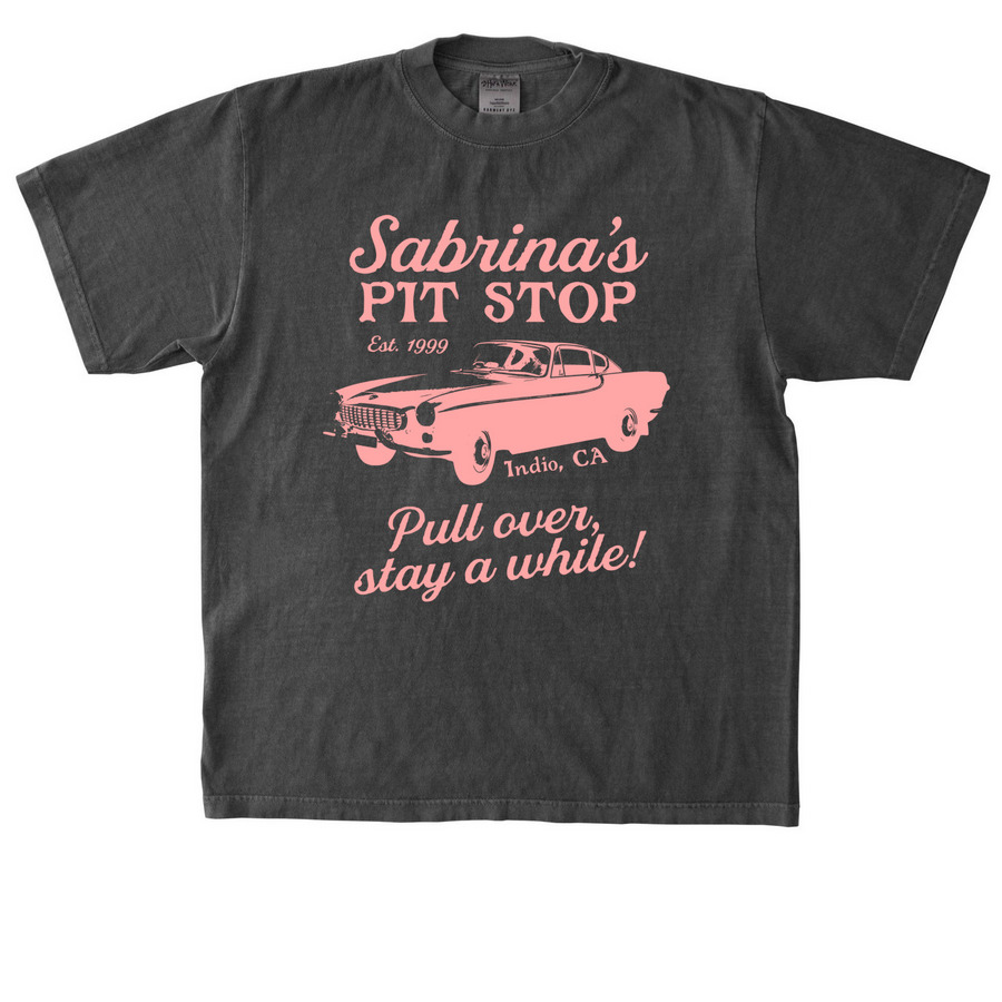sabrina's pit stop collection, a Shadow Heavyweight Garment Dye Tee
