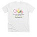 Adult Tops with Color Logo, a Solid White Blend Premium Unisex Tee