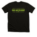 What are we doing? Collection, a Solid Black Blend Premium Unisex Tee