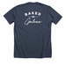 Galena Bakehouse, a Heather Midnight Navy Premium Unisex Tee (back-view)