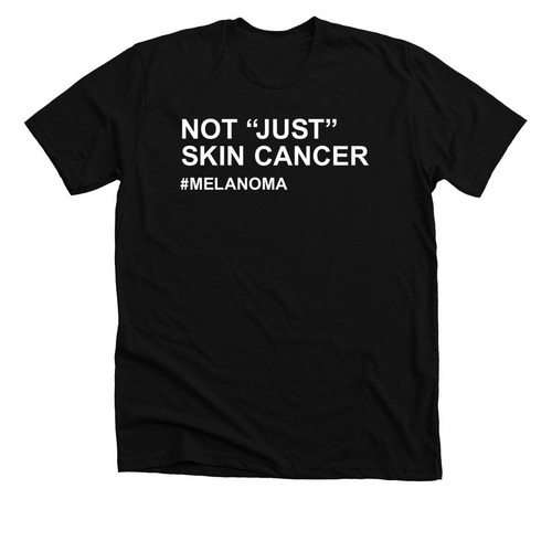 Not ?Just? Skin Cancer, a Solid Black Blend Premium Unisex Tee