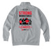 AWS x ATI Foundation, a Grey Heather Midweight Quarter Zip Pullover (back-view)