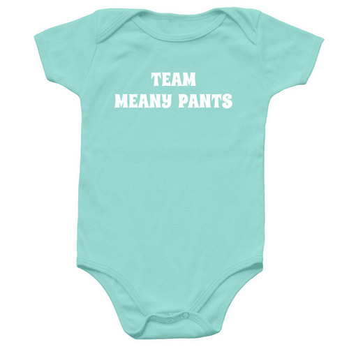 Infant Team Meany Pants Onesie, a Chill Infant Onesie