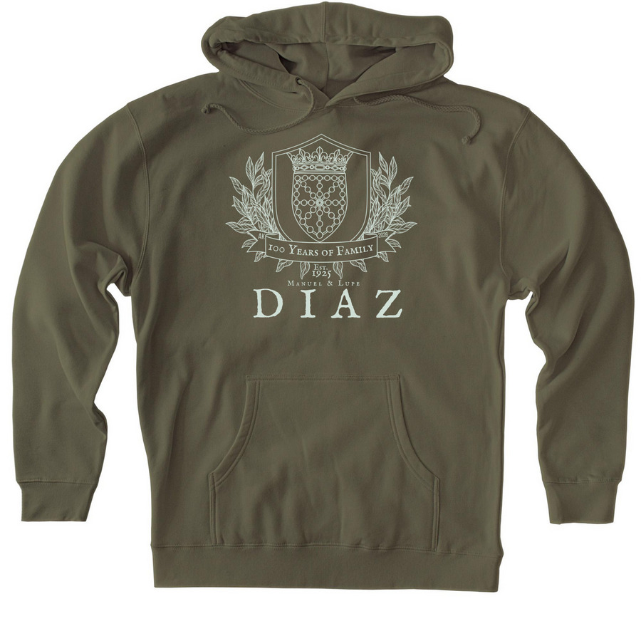 Diaz Family Reunion, a Army Heavyweight Pullover Hoodie