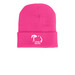 Studio Guerrein Beanie, a Neon Pink Printed Cuffed Beanie