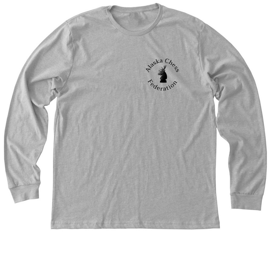 Adult & Youth Tees- Back Design Black Logo, a Athletic Heather Premium Long Sleeve Tee