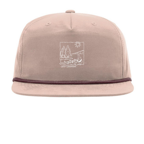 CL Vintage Hat&nbsp;, a Pale Peach/ Maroon Printed Umpqua Snapback Cap