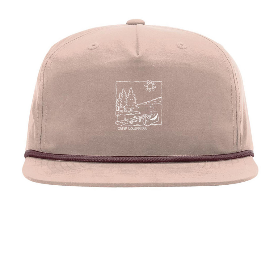 CL Vintage Hat&nbsp;, a Pale Peach/ Maroon Printed Umpqua Snapback Cap
