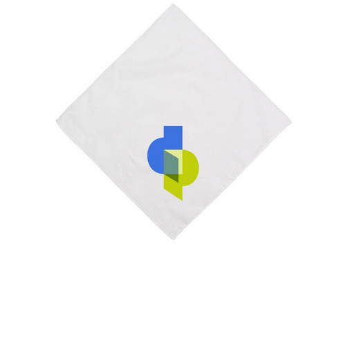 DP Cotton Bandana, a White Cotton Bandana