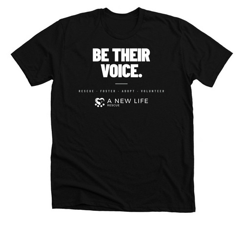 Be their voice, a Solid Black Blend Premium Unisex Tee