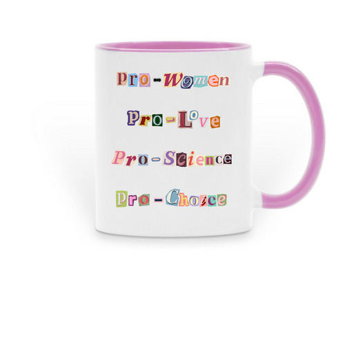 "Pro-" Mug, a Pink Two-Tone Ceramic Mug