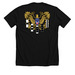"Squash Bug" PT&nbsp;, a Solid Black Blend Premium Unisex Tee (back-view)