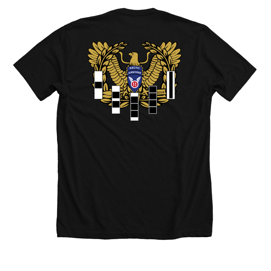 "Squash Bug" PT&nbsp;, a Solid Black Blend Premium Unisex Tee (back-view)