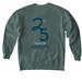 Kesem 25th Anniversary Official T-Shirt, a Blue Spruce Comfort Colors Crewneck Sweatshirt (back-view)