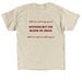 Nothing But The Blood Collection, a Sand Classic Unisex Tee (back-view)