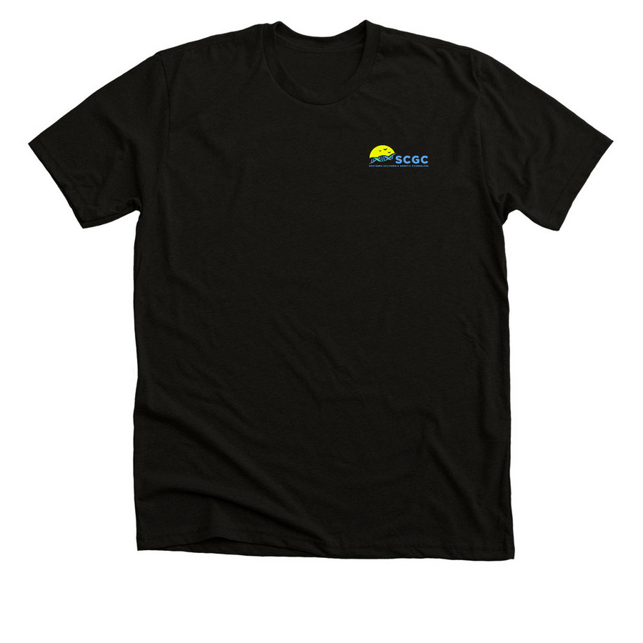 SCGC Shirts, a Black Heather Premium Unisex Tee