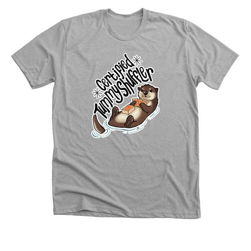 MTG Card Shuffler Shirt Black, a Athletic Heather Premium Unisex Tee