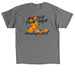 Drake's Flock 2.0, a Charcoal Classic Unisex Tee (back-view)