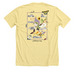 Pollinator Week 2024 Light Color Shirts, a Heather Yellow Gold Premium Unisex Tee (back-view)