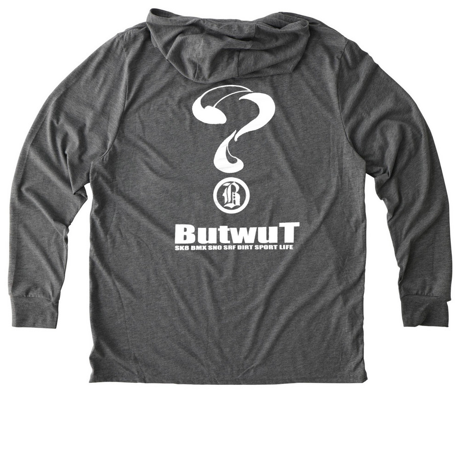 Snowboarding&nbsp;, a Aluminum Grey Allmade Eco Triblend Hoodie Tee (back-view)