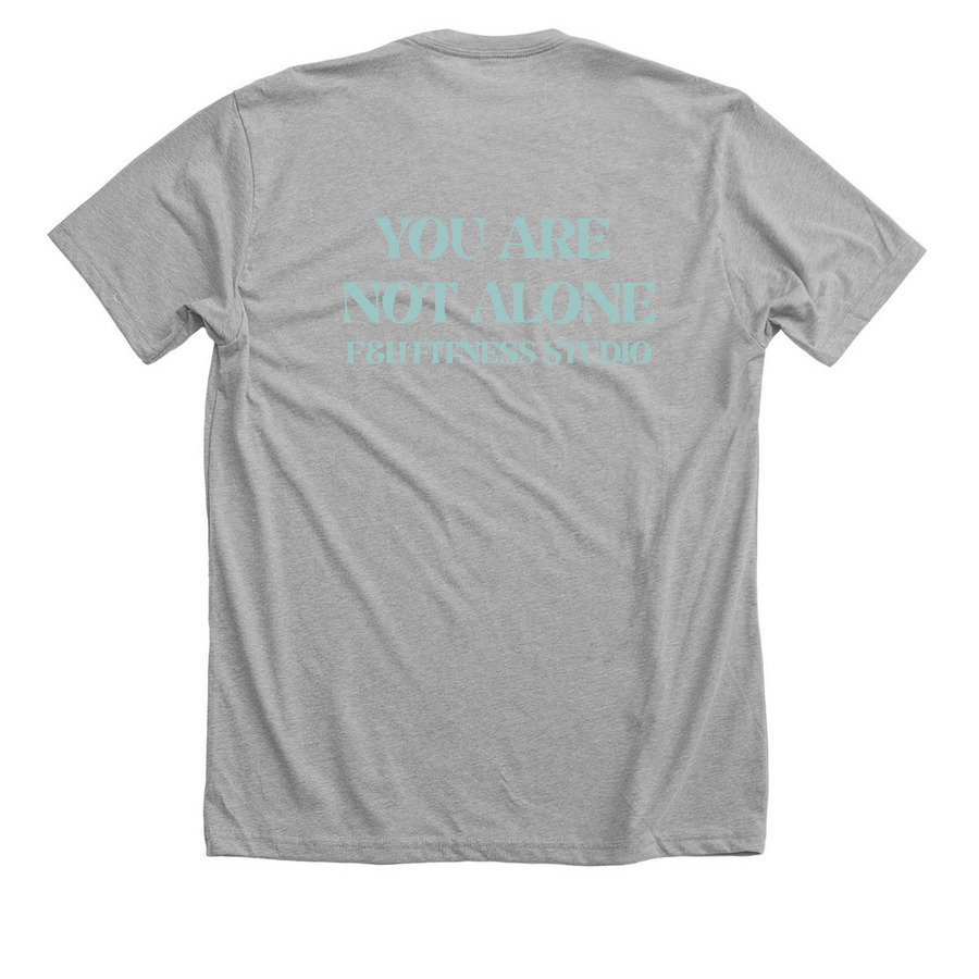 Spin For A Cause Blue, a Athletic Heather Premium Unisex Tee (back-view)