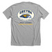GHS Alumni, a Athletic Heather Premium Unisex Tee (back-view)