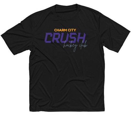 Crush Performance Tees, a Black Classic Performance Tee