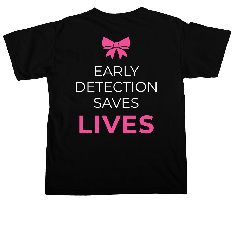 RSMH MAMMO, a Black Comfort Colors Unisex Tee (back-view)