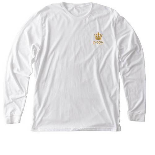Premium Math Games T-Shirt (White), a Solid White Blend Premium Long Sleeve Tee