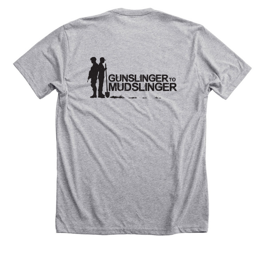 GV Dirt Therapy, a Athletic Heather Premium Unisex Tee (back-view)