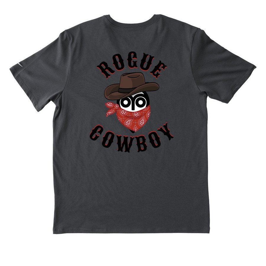 Rogue Cowboy, a Anthracite Nike Dri-FIT Jersey Blend Performance Tee (back-view)