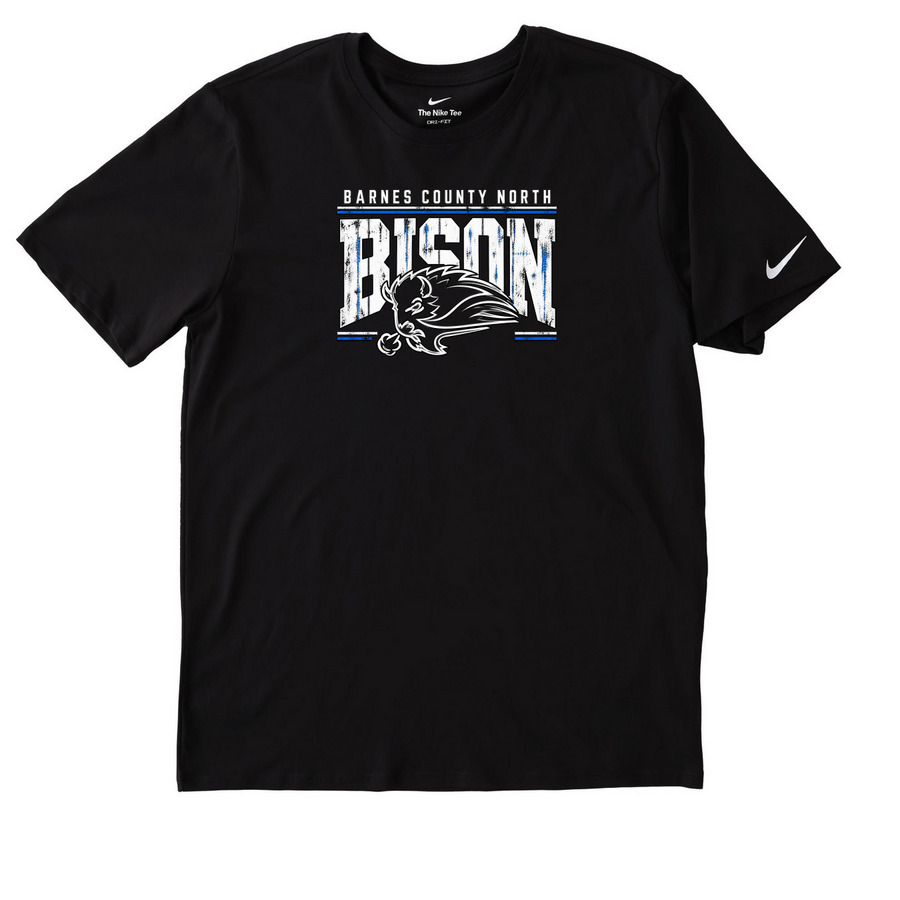 BCN Bison, a Black Nike Dri-FIT Jersey Blend Performance Tee