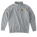 Adult Quarter-Zip Pullover (Color Logo), a Grey Heather Midweight Quarter Zip Pullover