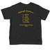RFM Centennial Celebrations, a Black Toddler Tee (back-view)
