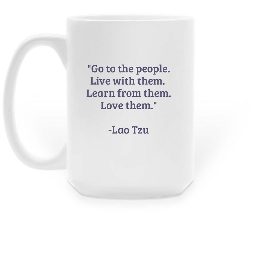 SMI Mugs, a White Large Coffee Mug (back-view)