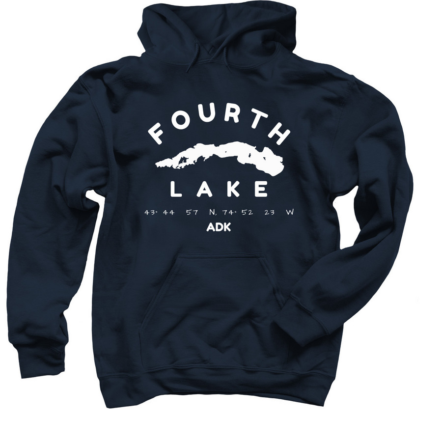 4th Lake Graphic Vneck&nbsp;, a Navy Pullover Hoodie